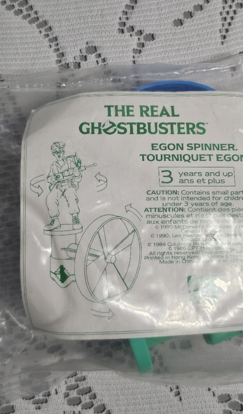 Sealed McDonald's The Real Ghostbusters Egon Spinner Y2K Vintage 90s